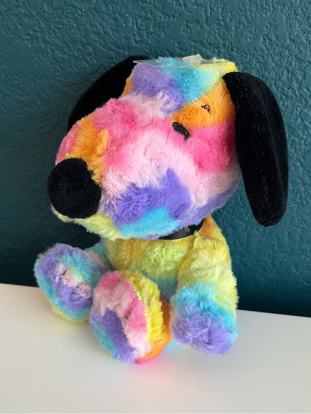 Hallmark Rainbow Tie-Dye Snoopy Charlie Brown Plush Stuffed Animal Toy